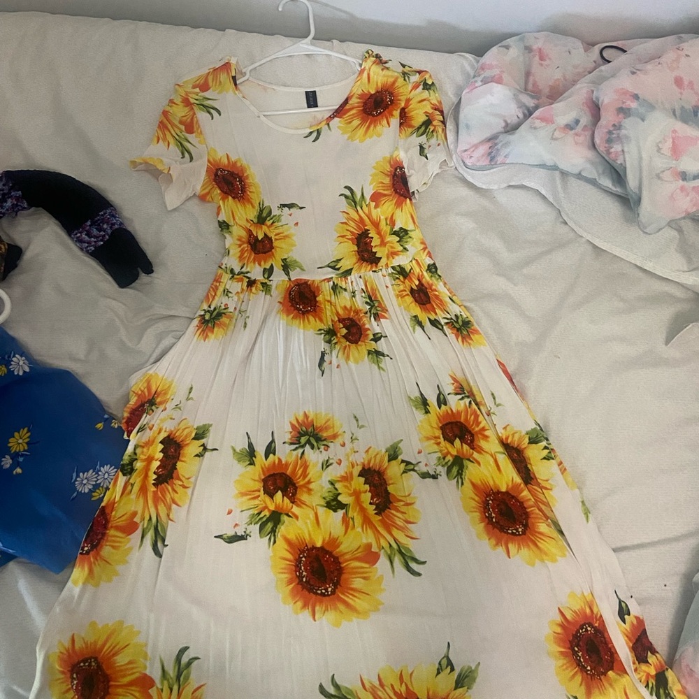 Amazon sunflower dress